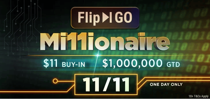 Joacă pentru a câștiga o parte din $1.000.000 pe 11 Noiembrie în Flip &amp; Go Millionaire de la PlayGG