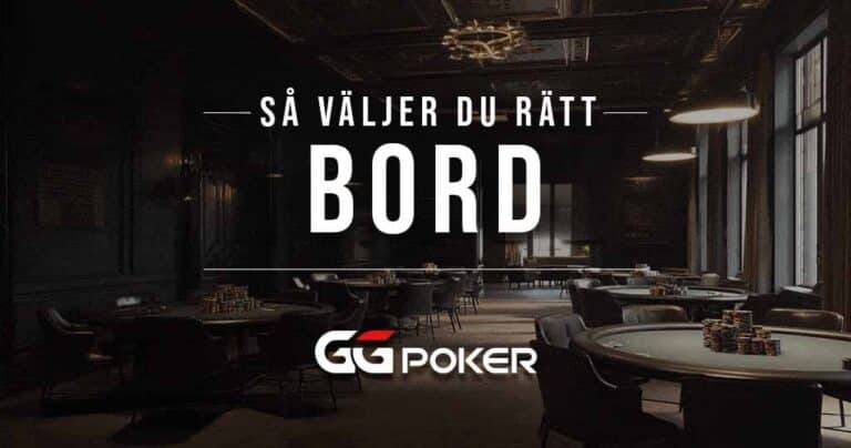Att välja rätt bord och varför det spelar roll