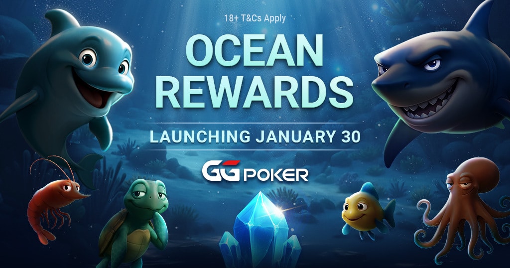 GGPoker เตรียมเปิดตัวโปรแกรม Ocean Rewards ใหม่ในวันที่ 30 มกราคม