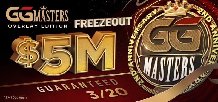 GGPoker Celebrates GGMasters 2nd Anniversary With $5M Guaranteed GGMasters Overlay Edition