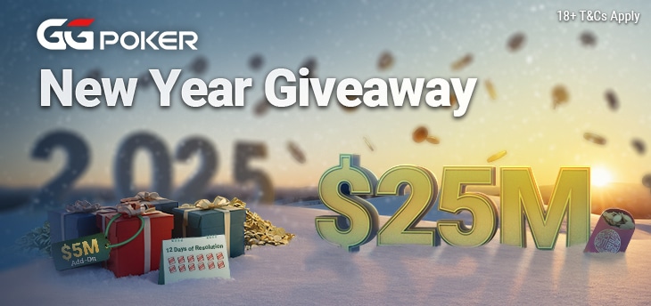 GGPoker To Ring In 2025 With $25M New Year Giveaway!