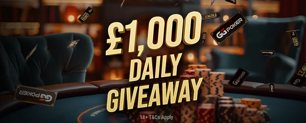 UK New Player Offer: £1,000 Daily Giveaway