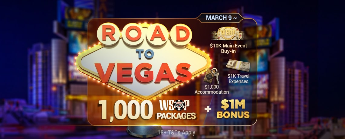 Road to Vegas 2025 online tournament poker blog banner