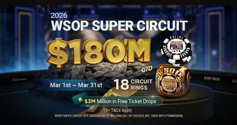 GGPoker Launches $180M-Guaranteed WSOP Super Circuit