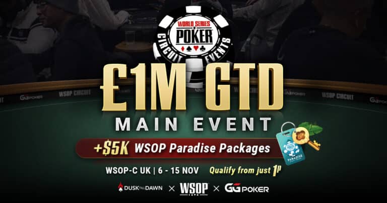 Start your WSOP-C UK journey on GGPoker!