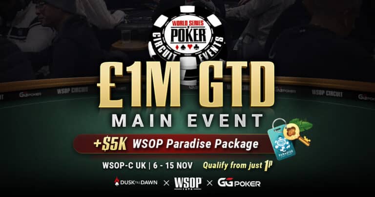 Start your WSOP-C UK journey on GGPoker!